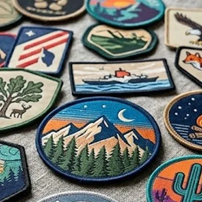 woven patches shine